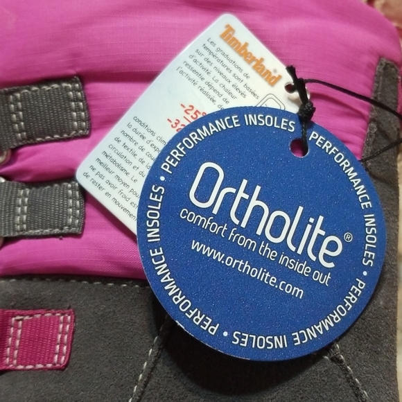 Timberland  Big Girls Waterproof Winter Boots 4.5M - Picture 8 of 8